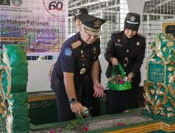 Peringati Hari Bakti Pemasyarakatan ke 60, Kanwil Kemenkumham Malut Gelar Tabur Bunga di Taman Makam Pahlawan Nasional Sultan Mahmud Badaruddin II