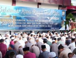 Kapolda Malut Gelar Sholat Idul Fitri dan Halal Bihalal, Tingkatkan Solidaritas dengan Masyarakat