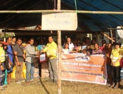 NHM Salurkan Bantuan Bagi Pengungsi Terdampak Erupsi Gunung Ibu di Halbar