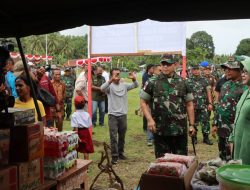 Bazar Murah Meriahkan Penutupan Kegiatan TMMD ke-120 Kodim 1508/Tobelo