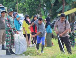 Peduli Lingkungan, Sinergitas TNI-Polri di Sula   Laksanakan Bakti Sosial