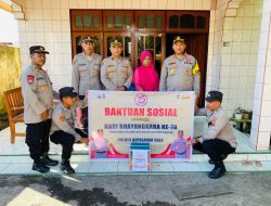 Sambut HUT Bhayangkara Ke-78, Polres Sula Berikan Bansos Kepada Purnawirawan Polri