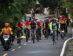 Kagumi Keindahan Tidore sekaligus Farewell Kasrem, Korem Gelar Funbike