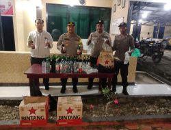 Menyambut HUT Bhayangkara, Polsek Obi Membongkar Tempat Judi Sabung Ayam dan Miras