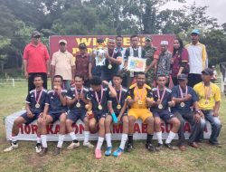 Camat Sanana Utara Resmi Tutup Turnamen Sepak Bola Gawang Sedang Pemuda Cup I Desa Pohea