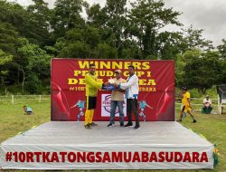 Bangun Sinergitas, Ketua DPD KNPI Kepsul Hadiri Penutupan Turnamen Sepak Bola Pemuda Cup I Desa Pohea