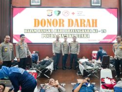 Peduli, Polda Malut Gelar Donor Darah di Hari Bhayangkara ke-78 