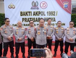 Menyongsong HUT ke-78 Bhayangkara, Akpol 1992 Pratisara Wirya Gelar Bakti Kesehatan di Kalsel