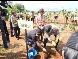 SDM Polri Gelar Bakti Sosial Dalam Rangka Hari Bhayangkara ke-78 di Lahan Pusat Pembinaan SDM Unggul  Polri