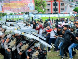 Hadapi Pilkada, Polda Malut Gelar Latihan Sispamkota