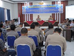 Kapolres Sula Pimpin Gelar Operasional Semester I 2024, Fokus Pada Pengamanan Pilkada Serentak