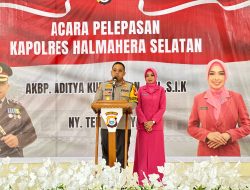 Tangis Haru Warnai Acara Pisah Sambut Kapolres Halmahera Selatan