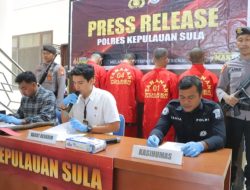 Polres Sula Tetapkan 5 Tersangka Kasus Pengeroyokan di Desa Paslal Mangoli Tengah