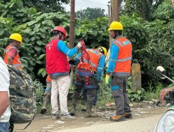 PLN UIW MMU Gerak Cepat Perbaiki Jaringan yang Rusak akibat Banjir di Weda-Maluku Utara