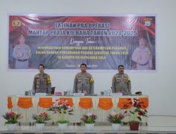 Polres Sula Gelar Latpraops Mantap Praja Kie Raha 2024-2025