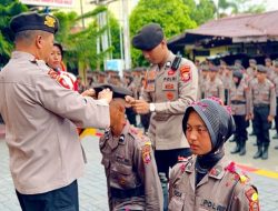 Ditsamapta Polda Malut Gelar Pembaretan Bintara Remaja