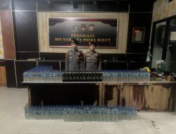 Ribuan Miras Berbagai Jenis Berhasil Diamankan Dit Samapta Polda Malut dari Januari- Agustus 2024