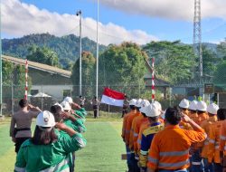 Perayaan Sederhana HUT Kemerdekaan RI Ke-79 di Tambang Emas Gosowong Berlangsung Hangat