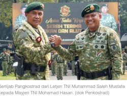 KASAD Pimpin Sertijab Pangkostrad Mayjen TNI Mohammad Hasan