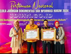 JDIH Kota Ternate dan Kabupaten Halmahera Barat Raih Penghargaan Kinerja Pengelolaan Terbaik