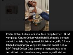 Viral Foto Diduga Bahlil Lahadalia Ditemani Whisky Hibiki Seharga Rp 38,5 Juta, Begini Respons Golkar