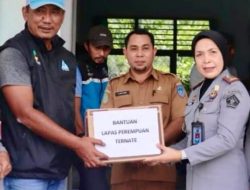 Bentuk Kepedulian Bencana Rua, Lapas Perempuan Ternate Kemenkumham Malut Salurkan Bantuan