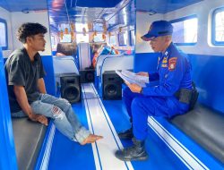 Kegiatan Sambang Polairud: Edukasi Keselamatan Berlayar dan Pelestarian Laut di Pelabuhan Speed Ternate