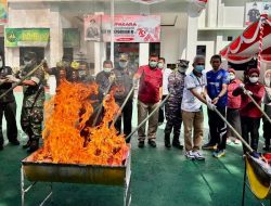 Kemenkumham Malut Hadiri Pemusnahan Barang Bukti Tindak Kriminal di Kejaksaan Negeri Ternate