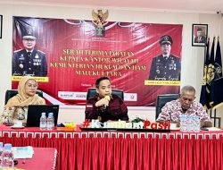 Kakanwil Andi Taletting Langi Sampaikan Tiga Pilar Bisnis dan HAM Saat Pimpin Rapat Gugus Tugas Daerah
