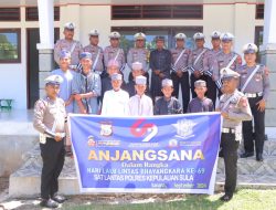 Menyambut HUT Lalu Lintas ke-69, Sat Lantas Polres Sula Gelar Anjangsana ke Ponpes