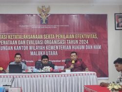 Survei Evaluasi Kelembagaan Petakan Desain Organisasi Kemenkumham Malut Berorientasi Kinerja
