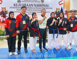 Kemenkumham Malut Sabet 2 Medali pada Kejurnas FKI Menkumham Cup II di Jabar