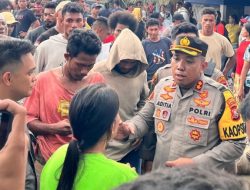 Kapolres Halteng pimpin langsung Pengamanan Aksi Pemboikotan Jalan di Desa Lukulamo