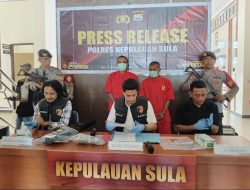 Polres Sula Tetapkan Dua Tersangka Kasus Pembakaran Rumah Warga di Desa Soamole Kepulauan Sula