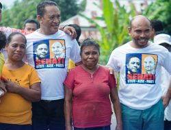 Hari ke Tiga Kampanye di Halut Paslon Nomor Urut 3 Blusukan ke Rumah Warga Tidak Mampu