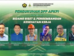 Manajer OHS Tambang Emas Gosowong Dilantik Sebagai Pengurus DPP APKPI 2024-2028 Bidang Kesehatan Kerja Pertambangan