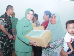 Peduli Anak Stunting, Anak Yatim dan Warakawuri, Danrem Salurkan Paket Sembako