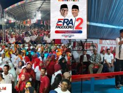 Kampanye di Patani Barat, Cabup Elang Pimpin Al Fatihah untuk Almarhum Chulhaidir Hi. Jafar