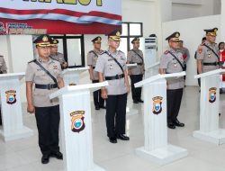 Kapolda Malut Pimpin Sertijab Empat Pejabat Utama dan Pelantikan Ka SPKT