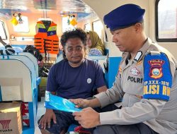 Gelar Patroli di Pelabuhan Semut Babang, Ditpolairud Polda Malut Tekankan Pentingnya Keselamatan Nelayan di Laut