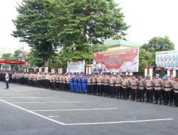 Polda Malut Gelar Apel Kesiapan Pengamanan Pelantikan Presiden dan Wakil Presiden 2024-2029