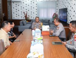 Kapolda Malut Terima Kunjungan Silaturahmi Tim Biro Psikologi SSDM Mabes Polri