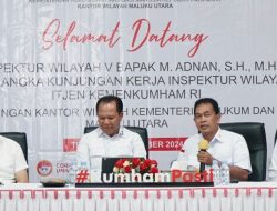 Inspektur Wilayah V Itjen Kemenkumham RI Beri Penguatan di Kanwil Kemenkumham Malut