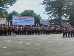 Personel Operasi Mantap Praja Kieraha 2024 Siap Amankan Debat Pertama Pilgub Maluku Utara