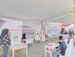 KPU Sula Gelar Simulasi Pemungutan dan Penghitungan Suara Pilkada 2024