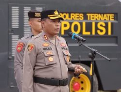 Polres Ternate Lakukan Pengawasan Ketat Pada Liga 1 BRI Di Stadion Gelora Kieraha.