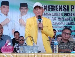 Di Depan Pendukung Simpatisan Frans Manery Ucapkan Selamat Kepada Paslon Bupati Halut Nomor 4 Peit-Kasman