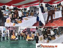 Kejari Ternate memusnahkan Puluhan Babuk, Narkoba