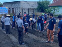 Gandeng Dinas Pertanian Dukung Ketahanan Pangan, Lapas Tobelo Gelar Penanaman Jagung Perdana