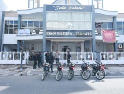 Pastikan Natal Berjalan Aman, Satgas Tindak Operasi Lilin Polda Mulut Gelar Patroli di Sejumlah Gereja di Kota Ternate